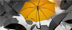 Tablou - Umbrelă galbenă (120x50 cm)