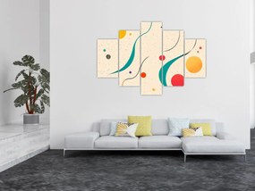 Tablou - Ilustrație colorată minimalistă (150x105 cm)