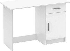 Birou SIRISS NEW, alb, DTD laminat, 109x50x75 cm
