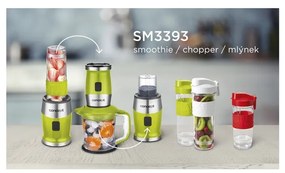 Blender multifuncțional Concept SM3393 Fresh&Nutri, 700 W + 2 x 570 ml + 400 ml, verde