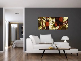 Tablou cu flori (120x50 cm)