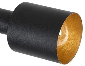 Lampa de podea moderna neagra cu 2 lumini - Stijn