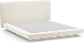 Pat matrimonial fildeș tapițat 140x200 cm Linea – Micadoni