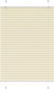 vidaXL Jaluzea plisată Crem 95x100 cm Lățime țesătură 94,4cm