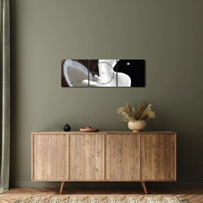 Tablou - laptele de cocos (cu ceas) (90x30 cm)