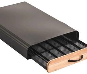 MSV Recipient pentru capsule Nespresso Elie 26,5 x39 x 6 cm, negru