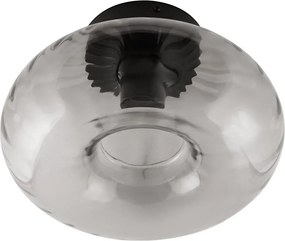 Plafonieră Osram DECOR SMOKE 1xE27/12W/230V Ø28 cm, negru/gri fumuriu