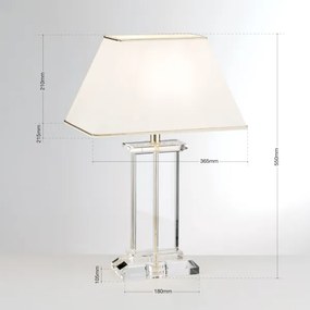 Orion LA 4-1202 - Lampă de cristal de masă VERONIQUE 1xE27/60W/230V crem/auriu