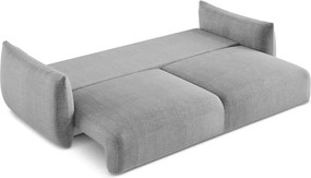 Canapea gri deschis extensibilă 230 cm Leila – Makamii