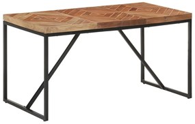 vidaXL Masă de bucătărie, 140x70x76 cm, lemn masiv acacia/mango