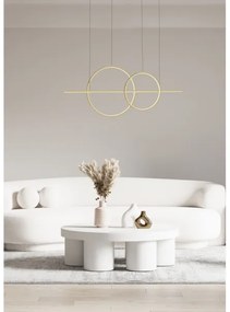 Lustră LED pe cablu Zuma Line MD7358-2A-3GT CHOLET LED/34W/230V auriu