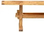 Masa fixa, L300 110 H80 cm, natur antic, lemn masiv