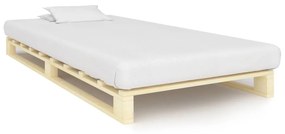 285234 vidaXL Cadru de pat din paleți, 90 x 200 cm, lemn masiv de pin