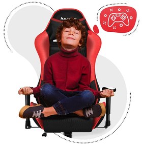 Scaun gaming pentru copii Rover 6 (negru + roșu). 1087548