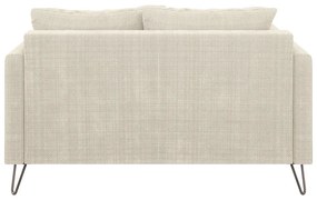 Canapea crem cu tapițerie din chenille 140 cm Freya – Ropez