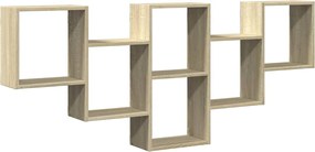 vidaXL Raft de perete, stejar sonoma, 159x18x66 cm, lemn prelucrat