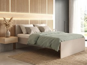 Pat ELISA 120 x 200 cm, casmiru bej Saltele: Cu saltele Coco Maxi 20 cm, Somiera pat: Cu lamele curbate