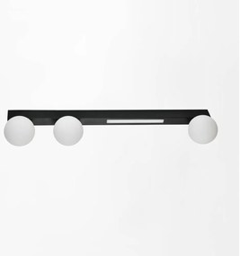 Aplică LED Zuma Line W231102-3 LUND 3xG9/40W/230V + LED/6W negru