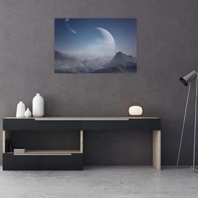 Tablou - Cer deasupra stâncilor (90x60 cm)