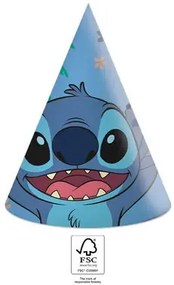 Disney Lilo și Stitch Angel pălărie de petrecere, chako 6 buc FSC