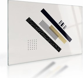 Tablou pe sticlă - Forme geometrice N⁰5 (70x50 cm)