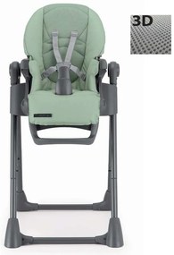 Scaun de Masa Multifunctional pentru Bebelusi si Copii, CAM Pappananna Icon Air, Material mesh respirant 3D, Inaltime Ajustabila, Varsta 6 luni-15 kg, Pliabil, Centura de Siguranta in 5 Puncte, Depoz