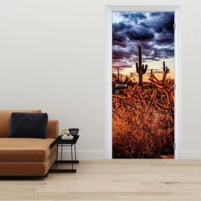 Fototapet pentru ușă - Ora de aur al deșertului (95x205cm)