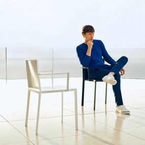 Set de 4 Scaune moderne cu brate de exterior / interior design premium QUARTZ CHAIR with arms 54195 Vondom