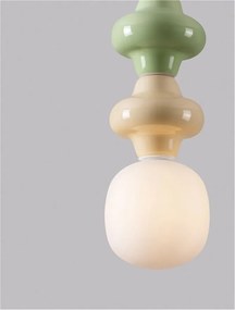 Pendul ceramic design modern CHIC verde/ galben