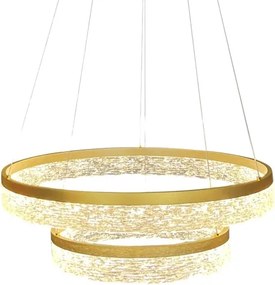 Candelabru LED pe cablu GALA LED/54W/230V, Ø 60 cm, auriu