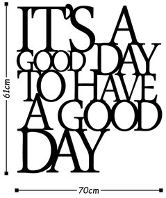 Decorațiune de perete Wallity Good Day, negru