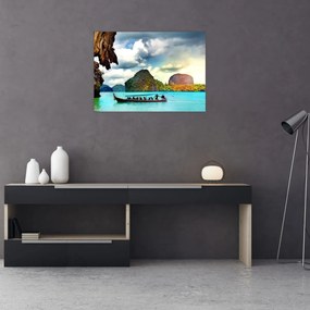 Tablou pe sticlă - Golful Phang Nga (70x50 cm)