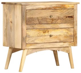 286126 vidaXL Noptieră, 65 x 35 x 60 cm, lemn masiv de mango