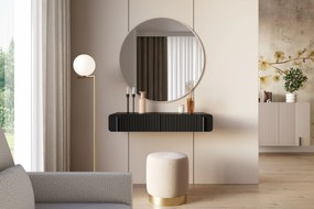 Masă de toaletă Malmi 100 cm suspendată - negru mat / negru