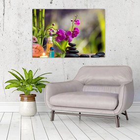 Tablou - spa and stones (90x60 cm)