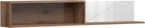 Polita FORN, nuc/alb lucios, PAL melaminat, 156x22x25 cm