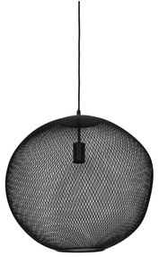 Lustră negru-mat cu abajur din metal ø 50 cm Reilley – Light &amp; Living