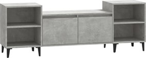 vidaXL Comodă TV, gri beton, 160x35x55 cm, lemn prelucrat