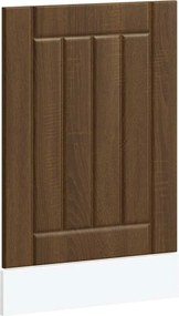 vidaXL Panou pentru mașină de spălat vase "Lucca" lemn stejar maro