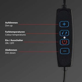 Corp de iluminat LED dimabil pentru monitor Briloner 2303-015 LED/3,5W/230V 2700/4000/6500K