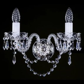 Aplica de perete cristal Bohemia MAGGIE II. drops nickel WL CE