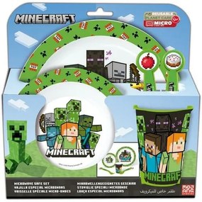 Set de masă din plastic Stor 5 piese Minecraft