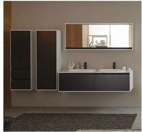 Dulap suspendat cu oglinda KolpaSan Pandora mdf alb 60x150 cm