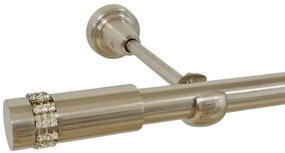 Galerie simpla fara inele xantos 19 mm INOX (Alege marime: 400 cm)