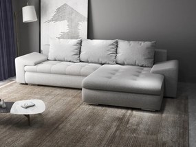 Colțar extensibil dumonde cu ladă de depozitare si sezut confortabil din spuma high-density, Leonardo Euphoria Dove 260x185 cm II