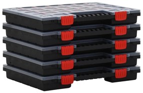 vidaXL Cutii de organizare, 5 buc., 40x30x5 cm, polipropilenă