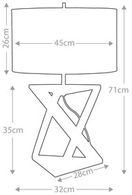 Lampă de masă Elstead AEGEUS-TL AEGEUS 1xE27/60W/230V