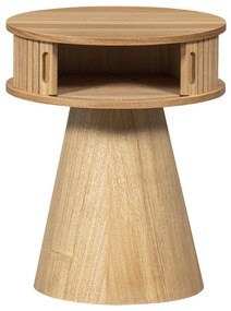 Noptieră în culoare naturală cu aspect de lemn de pin Karri – WOOOD