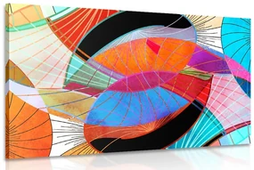 Tablou abstracție viu colorată
