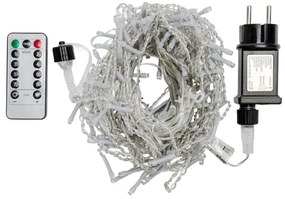 Aigostar - Ghirlandă LED de Crăciun pentru exterior 150xLED/6W/230V/8 funcții 1,5x1m IP44 alb cald + telecomandă